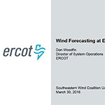 ERCOT Wind Forecasting and Integration